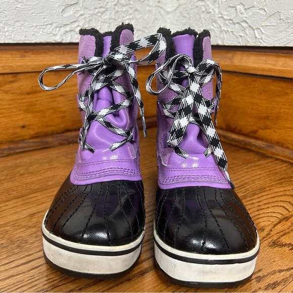 Sorel | Tivoli Mid Purple Lace Up Winter Boots Size 6 - Picture 6 of 15